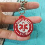 Medical Alert Keychain with Free Engraving