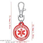Medical Alert Keychain with Free Engraving
