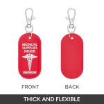 YULEAXIE Waterproof Medical Alert ID Tags - 2 Pack