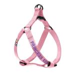 Personalized Pink Dog Harness with Custom ID Tag