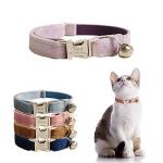 Customizable Cat Collar with Name Plate and Bell
