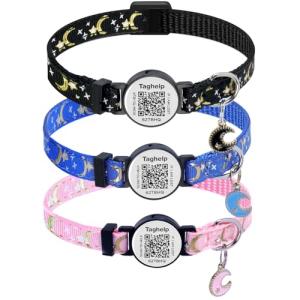 3-Pack Smart ID Collars for Cats with Tags