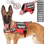 Reflective Service Dog Vest Harness with ID Tag