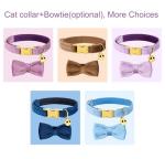 Customizable Cat Collar with Name Plate and Bell