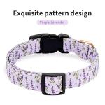 Personalized Pink Cherry Pattern Dog Collar