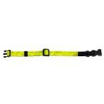 Reflective Yellow Elastic Cat Collar with ID Bell
