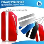 Set of 4 Durable Aluminum Luggage Tags