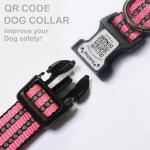 Reflective Dog Collar with AirTag & QR Code