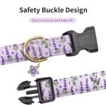 Personalized Pink Cherry Pattern Dog Collar