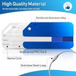Set of 4 Durable Aluminum Luggage Tags