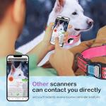 Reflective Dog Collar with AirTag & QR Code