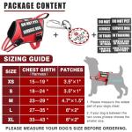 Reflective Service Dog Vest Harness with ID Tag