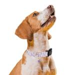Personalized Pink Cherry Pattern Dog Collar