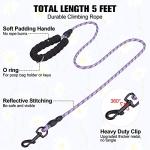 Floral Reflective Step-In Dog Harness and Leash Set