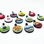 Personalized Silent Dog Tag - Custom Engraved Silicone