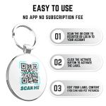 Personalized QR Code Dog Tag for Pets
