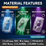 NFC Tag Stickers with NTAG215 Chip - 20 Pack