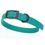 Waterproof Biothane Dog Collar in Aqua