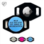 Personalized Airtag Pet ID Collar Tag - Mid Blue