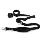 Shock Absorbing Handsfree Dog Leash Set - Black