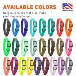 Waterproof Biothane Dog Collar in Aqua