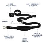 Shock Absorbing Handsfree Dog Leash Set - Black
