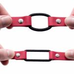 Adjustable Waterproof Bungee Dog Collar - Red
