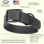 Waterproof Biothane Dog Collar with Black Hardware