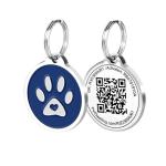 QR Code Pet ID Tag for Dogs and Cats