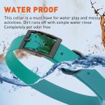 Waterproof Biothane Dog Collar in Aqua