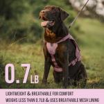 OneTigris Pink Service Dog Vest Harness for Medium Large Dogs