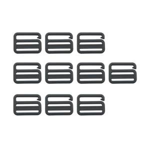 10PCS Black Plastic Buckles for Pets and Gear