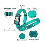 Personalized Reflective Engraved Dog Collars in 5 Colors