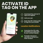 Bronzedog Rolled Leather Cat Collar with ID Tag