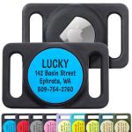 Custom Engraved Dog Collar Holder for Airtag