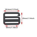 10PCS Black Plastic Buckles for Pets and Gear