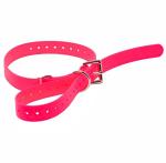 Adjustable Waterproof Biothane Dog Collar in Pink