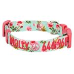 Personalized Turquoise Martingale Dog Collar for Safety