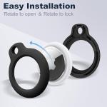 Durable AirTag Holder with Key Ring for Pets