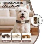 Custom Engraved Velvet Dog Collar and Leash Set
