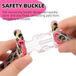 Leopard Dog Harness Collar Leash Set for Small Dogs