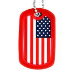 Red Military Dog Tag Silencers - 5 Pack