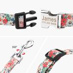 Custom Engraved Dog Collar and Leash Set