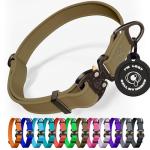 NexaPaw Waterproof Biothane Dog Collar with ID Tag
