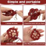 Paw-Shaped Pet Memorial Keychain Set