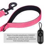 Pink Reflective Short Dog Leash for Large Dogs