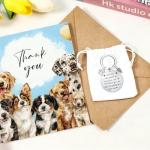 Cute Vet Tech Gifts Set with Keychain and Card