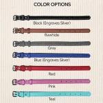 Personalized Engraved Vegan Leather Dog Collar