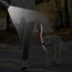 Pink Reflective Short Dog Leash for Large Dogs