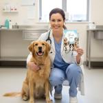 Cute Vet Tech Gifts Set with Keychain and Card